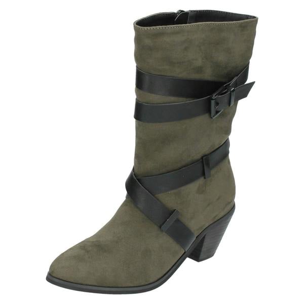 Spot On Ladies Spot On Mid Calf Boots