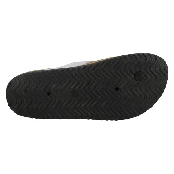 Spot On Ladies Spot On Flat Hologram Sandals