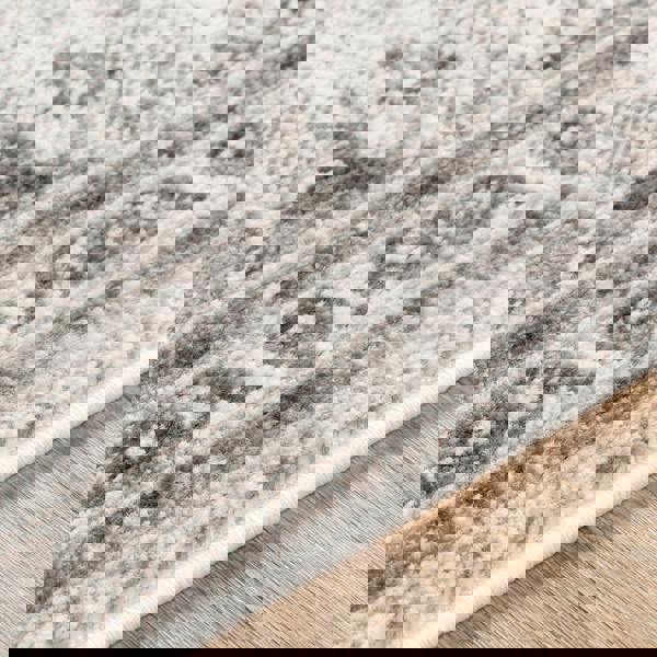 Livabliss Monte Carlo-Vintage Grey Charcoal White Traditional Boho Rug