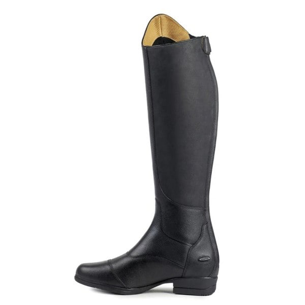 Moretta Womens Carla Leather Long Riding Boots - Black