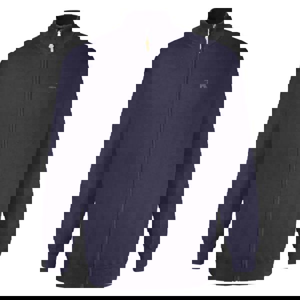 Duke Mens D555 Franco 2 Knitted Full Zip Kingsize Sweatshirt - Navy - 