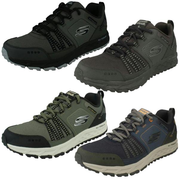 Skechers Mens Skechers Lace Up Walking Shoes - Escape Plan 51591