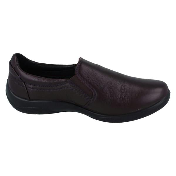 Padders Ladies Padders Leather Slip On Extra Wide Dual Fitting Formal Shoes Nico