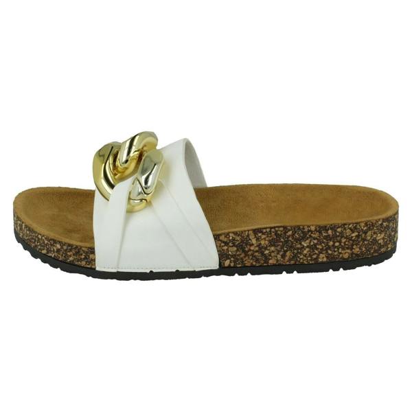 Spot On Ladies Spot On Chain Design Mules F00393
