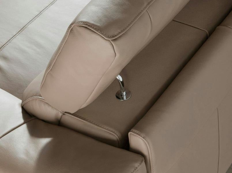 Angel Cerdá Relax corner sofa in mink leather 6042/6043