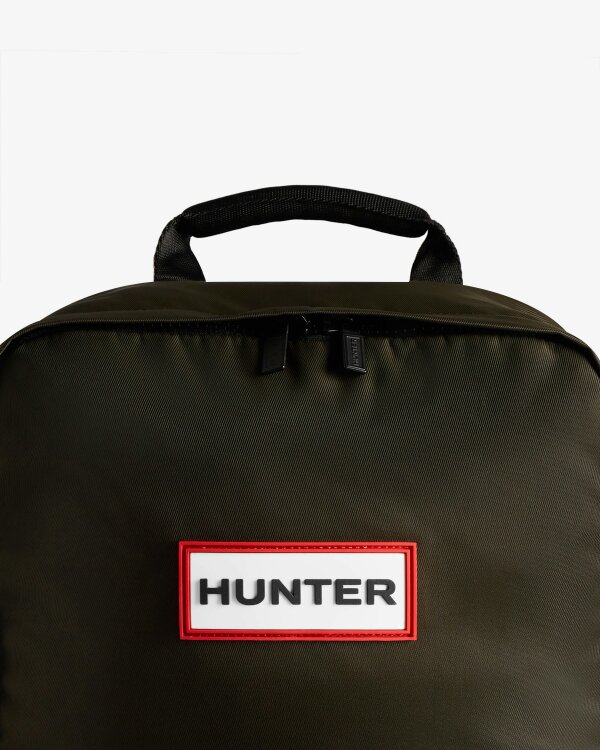 Hunter Nylon Large Backpack - Dark Olive