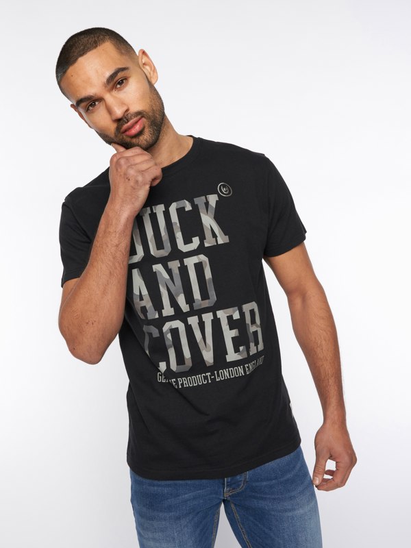 Duck and Cover Carrillo T-Shirt - Black