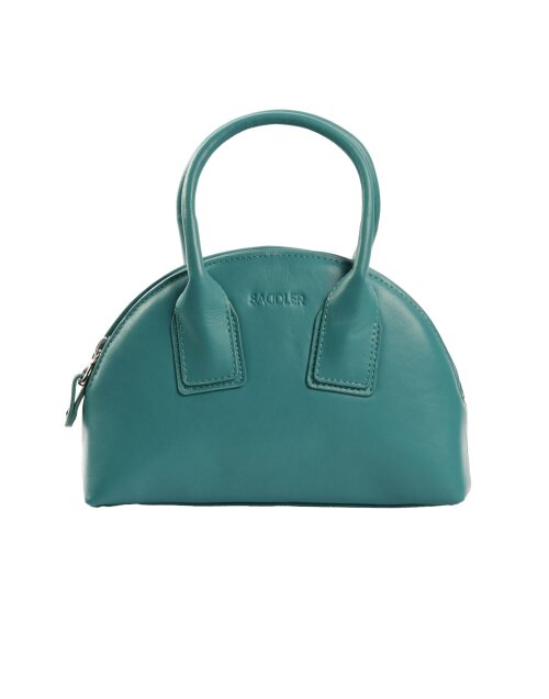 SADDLER GIGI Leather Zip Top Mini Handbag  - Ajustable Strap, Card Holder, Crossbody or Handheld - RFID Protected