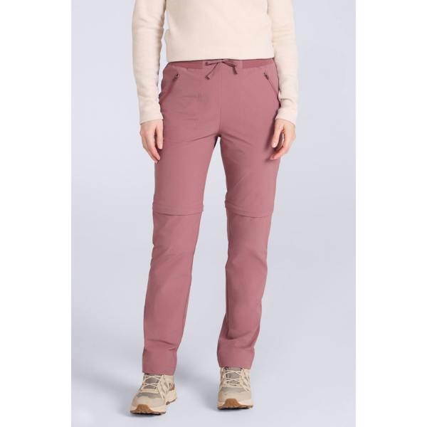 Mountain Warehouse Womens/Ladies Explorer Zip-Off Hiking Trousers - Dark Pink - 