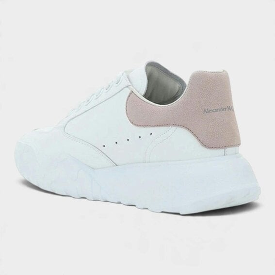 Alexander McQueen Oversized Court Trainer White Patchouli