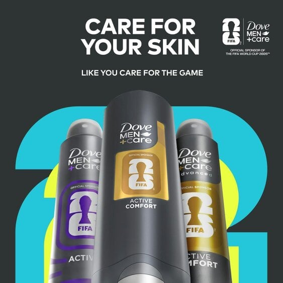 Dove Men+Care FIFA Active Comfort 3-in-1 Hair, Face & Body Wash, 400ml