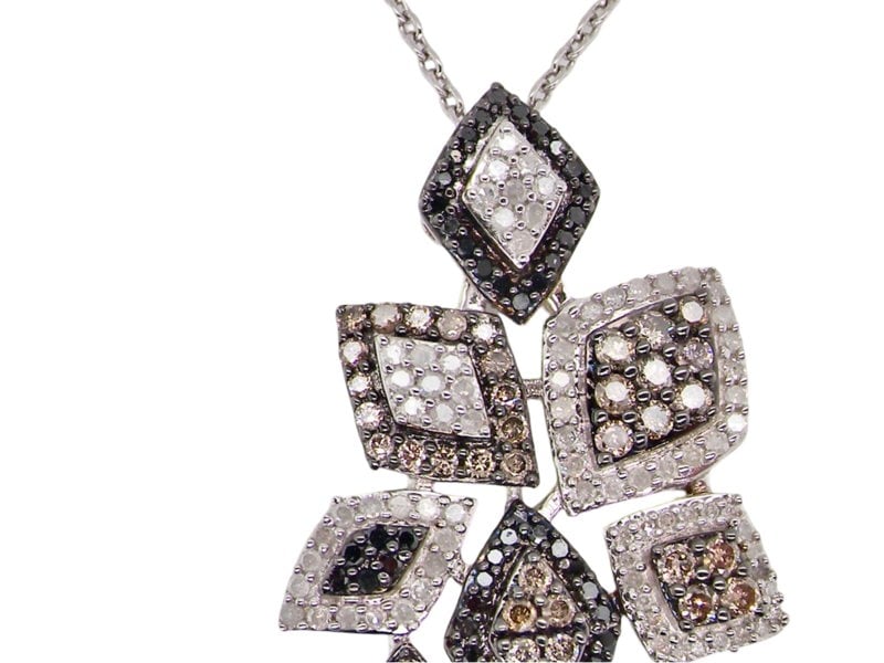 Vintage Tom A multi diamond cluster pendant