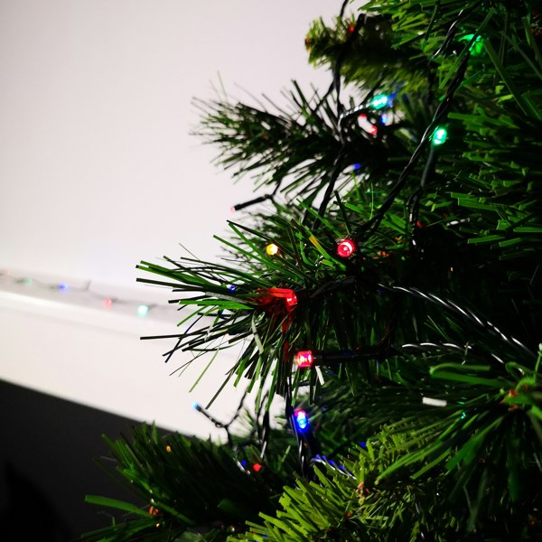 Samuel Alexander 400 LED 40m Premier Christmas Indoor Outdoor Multi Function Battery Operated String Lights with Timer in Multicoloured