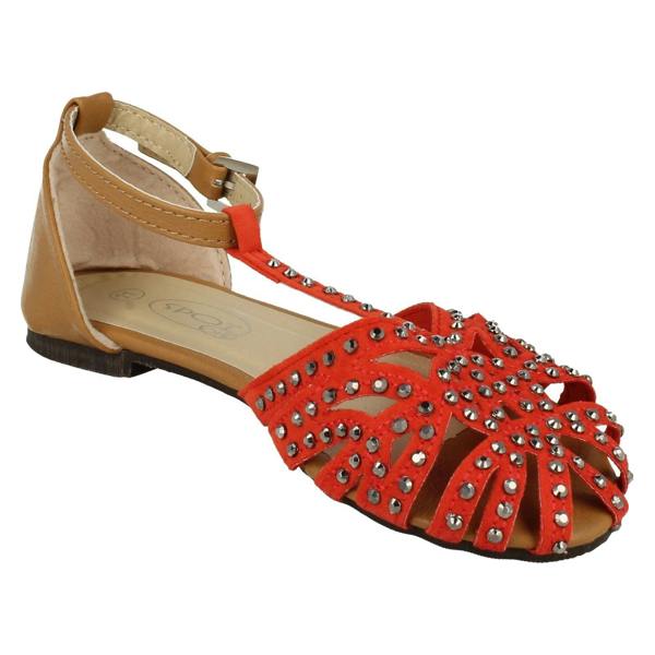 Spot On Girls Spot On T-Bar Diamante Sandals