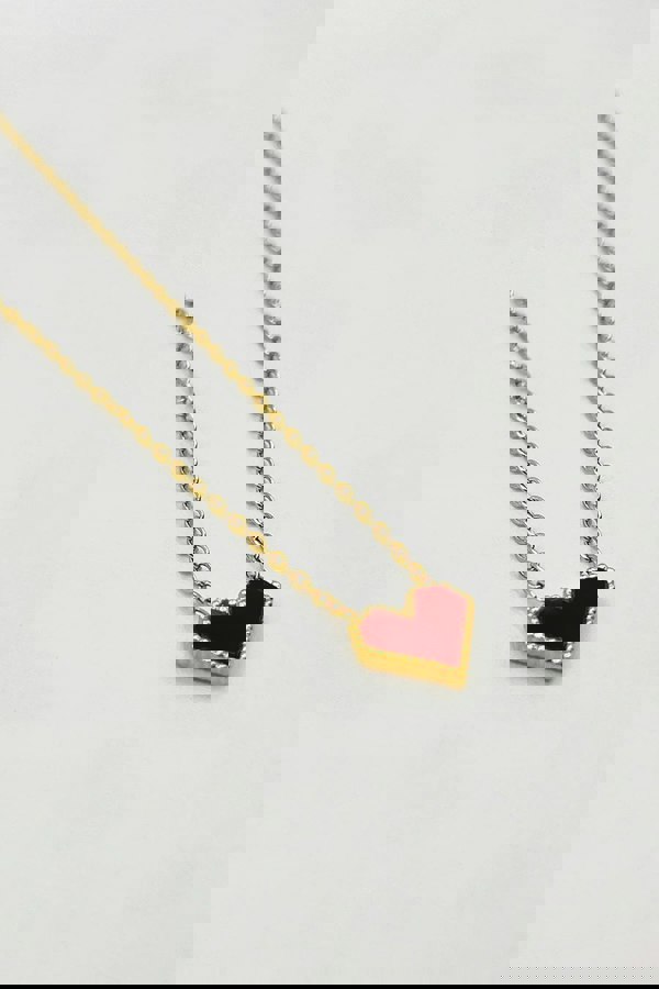 SVNX Cherry Red Heart Pendant Necklace - Gift Boxed