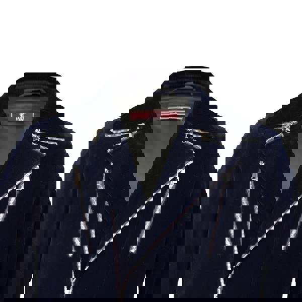 David WeJ Washington Corduroy Biker Jacket - Navy