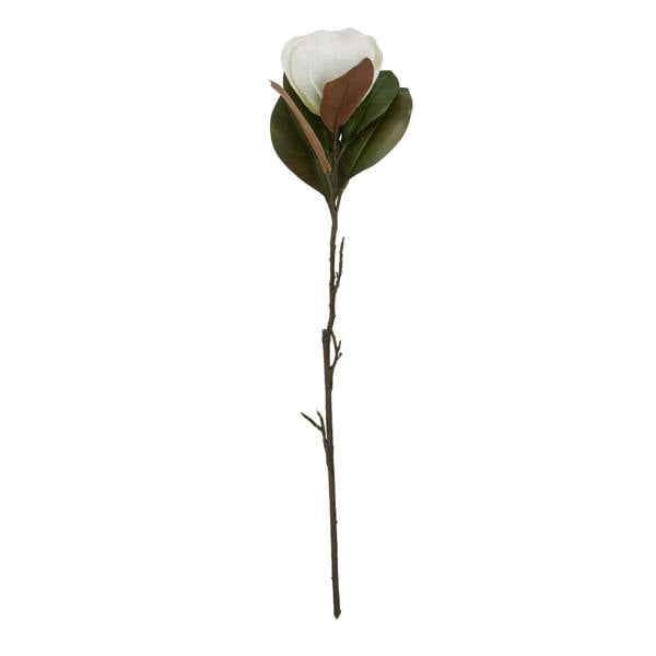 Wyld Haus Set of 3 Artificial Flowers White Magnolia Stems