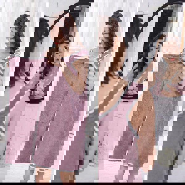 Leaper Coral Fleece Thickened Bathrobe Blanket & Towel