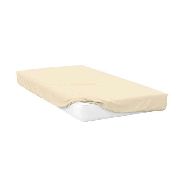 Belledorm Jersey Cotton Deep Fitted Sheet - Ivory - 