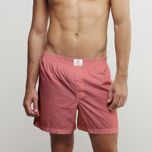 TEXTURED COTTON POPLIN PRINT BOXER SHORTS – Premium Men's Patterned Shirt by Claudio Lugli | Bold Design, Tailored Fit, Best Printed Shirts