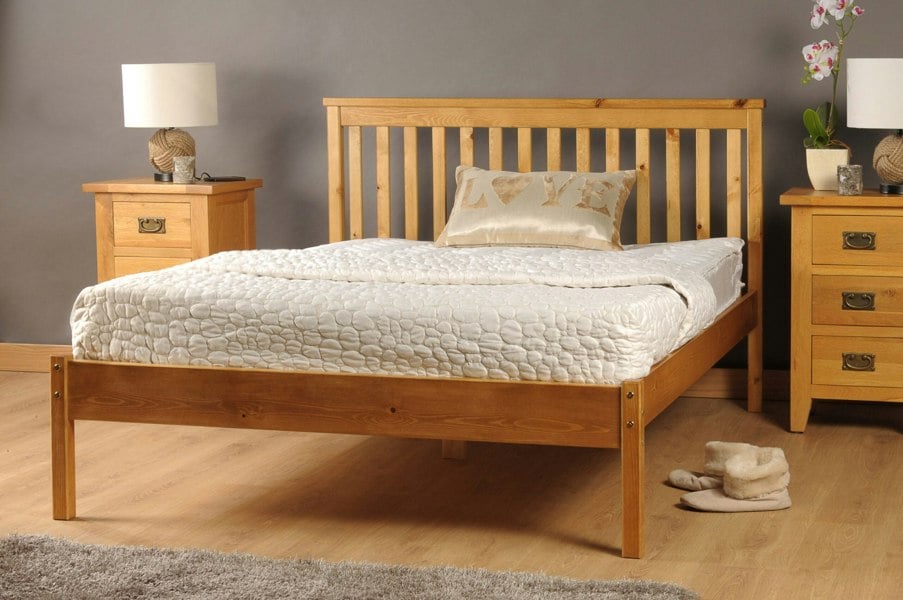 Comfy Living Medina Wooden Bed Frame - Classic & Sturdy Centerpiece for Your Restful Bedroom