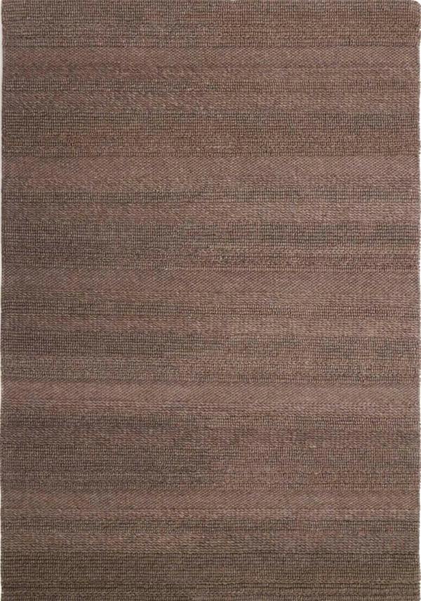 Brown textured rug with a subtle pattern