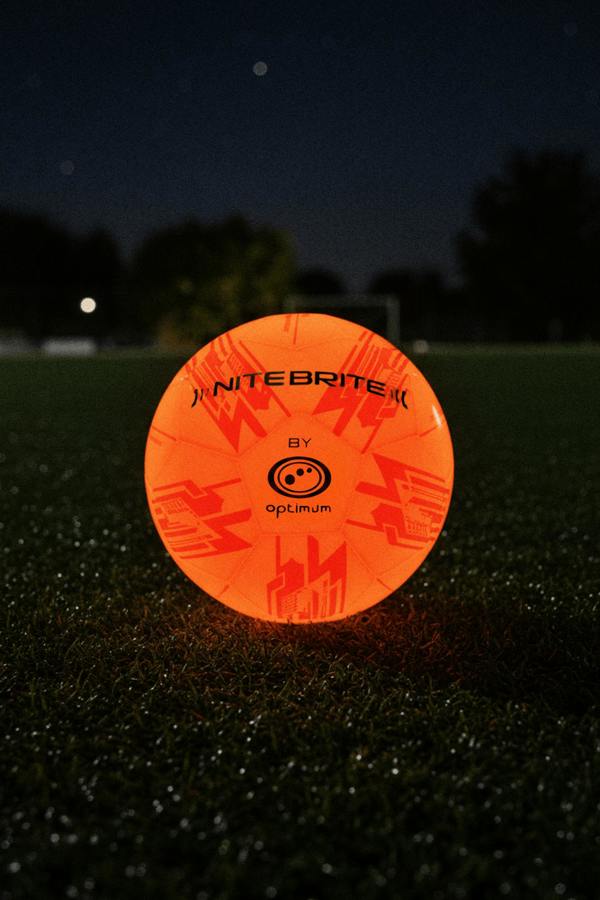 LED Light-Up Football Size 5 – Glow in the Dark - Optimum