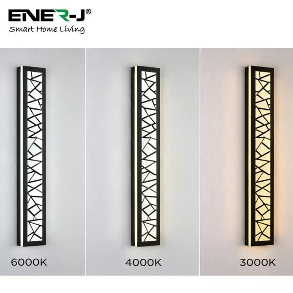 Ener-J 100cm Geometric Outdoor LED Wall Light – 48W CCT Tunable & Dimmable – IP65