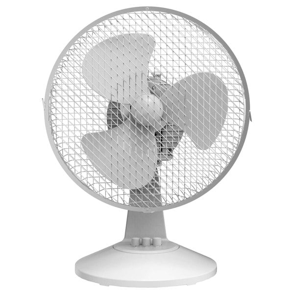 igenix 9 Inch Desk Fan, 2 Speeds, White