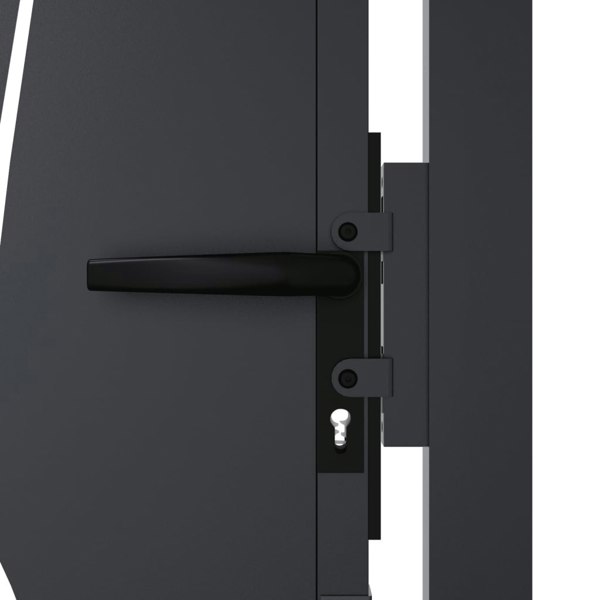 Berkfield Garden Gate Anthracite 105x155 cm Steel Grass Design