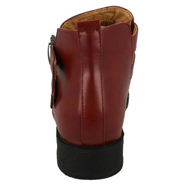 Spot On Ladies Spot On Cut Out Ankle Boot