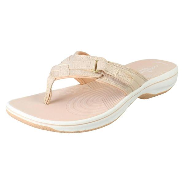 Clarks Ladies Clarks Toe Post Sandals Brinkley Sea