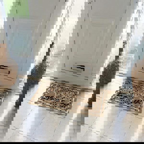 JVL Machine Washable Pet Mat 40×70 cm – Absorbent Indoor Dog & Cat Feeding Mat, Floor Protector for Bowls & Food Area – “Dinner Time” Design