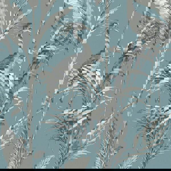 World Of Wallpaper Azzurra Leaf Wallpaper - Blue - 