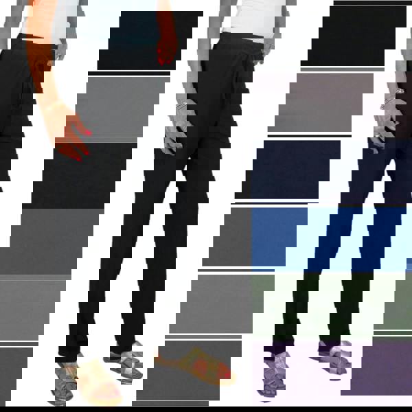 Paulo Due Women's Drawstring Elastic Waist Relaxed Fit Trousers