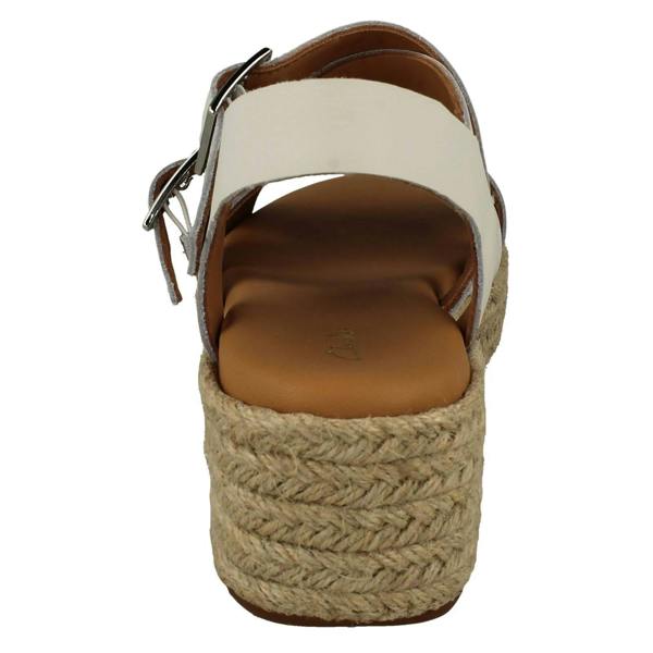 Clarks Ladies Clarks Adjustable Strappy Platform Heeled Sandals Kimmei Buckle