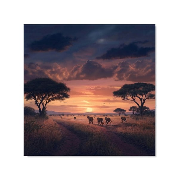 Warren Reed - Designer Lions' Twilight Journey Kitchen Splashback