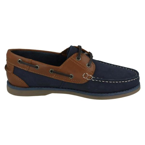 Hush Puppies Mens Hush Puppies Casual Lace Up Deck Shoes Wilson Boat Shoe