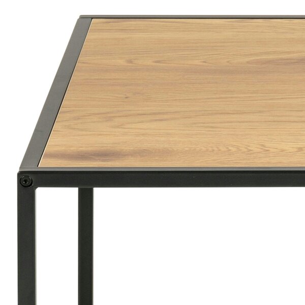 Wyld Haus El Paso Black Metal and Wild Oak Veneer Coffee Table