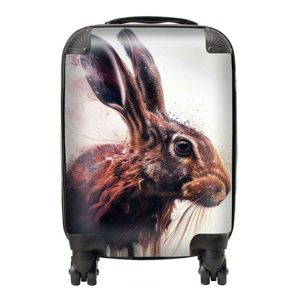 Warren Reed Hare Face Splashart Suitcase