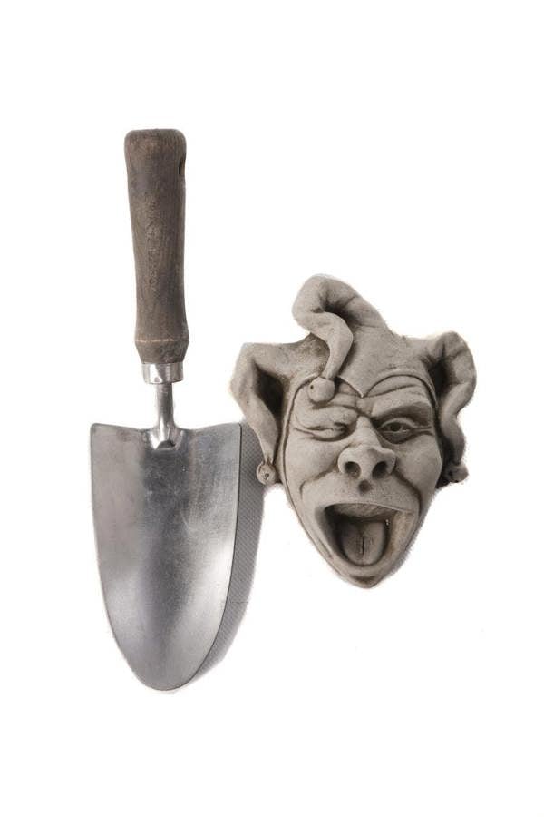 Jester Face Stone Wall Plaque
