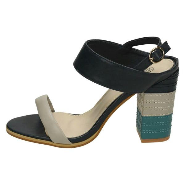 Spot On Ladies Spot On High Stitched Heel Mule Sandals