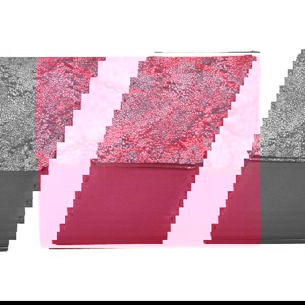 Eastern Counties Leather Womens Anais Purse With Foil Embossed Panel - Fuchsia/Pink Foil