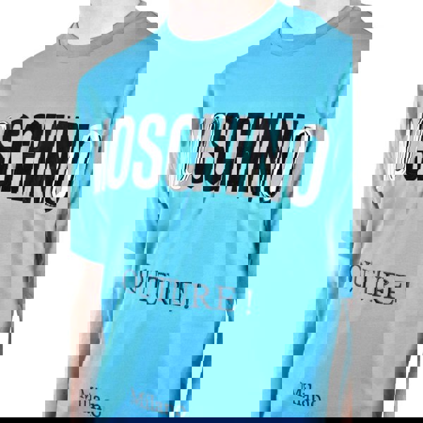 Moschino Couture Gloss Logo Green T-Shirt