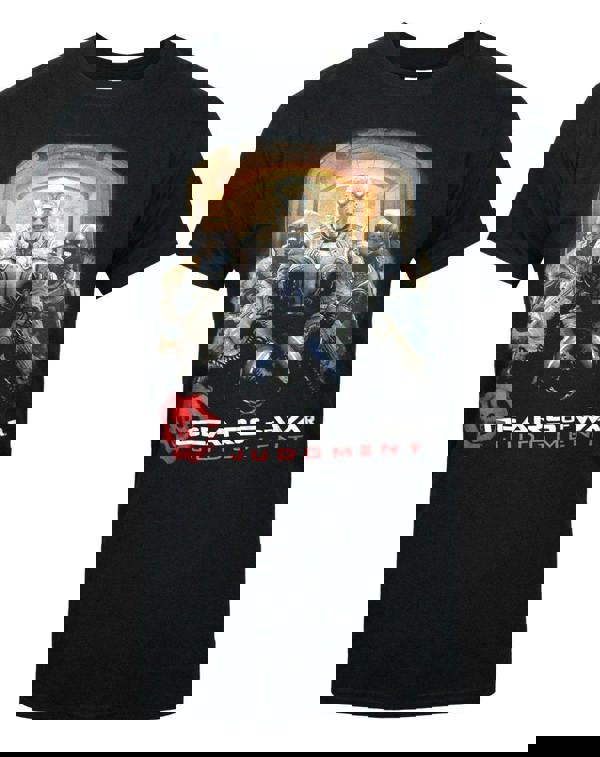 Gears of War Mens Black Lt Damon Baird Graphic Short Sleeved T-Shirt