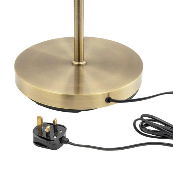 Traditional Antique Brass Task Reading Floor Lamp with Adjustable Head Image 3