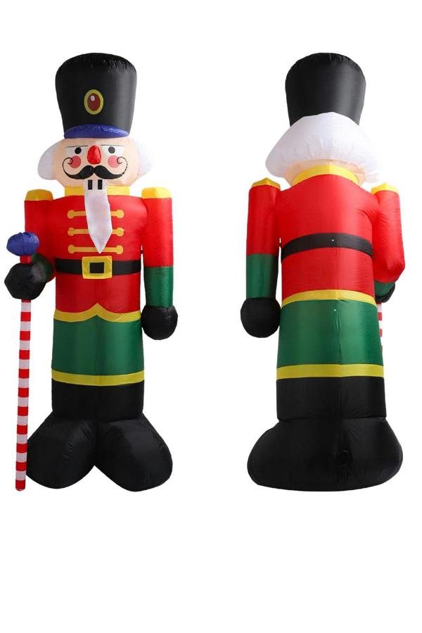 Groundlevel 2.4m LED Inflatable Nutcracker