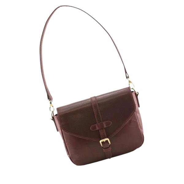 Mala Leather Bloomsbury Satchel Bag - One Size  - Burgundy  - Leather 