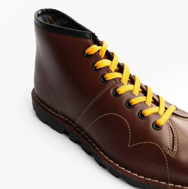 Grafters UNISEX Original Leather Monkey Boots Wine