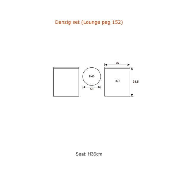 Garden Impressions Danzig 2 Seater Relaxing Bistro Set